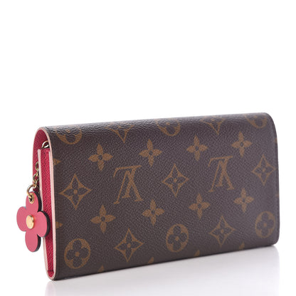 Louis Vuitton Monogram Bloom Flower Emilie Wallet 3 of 14