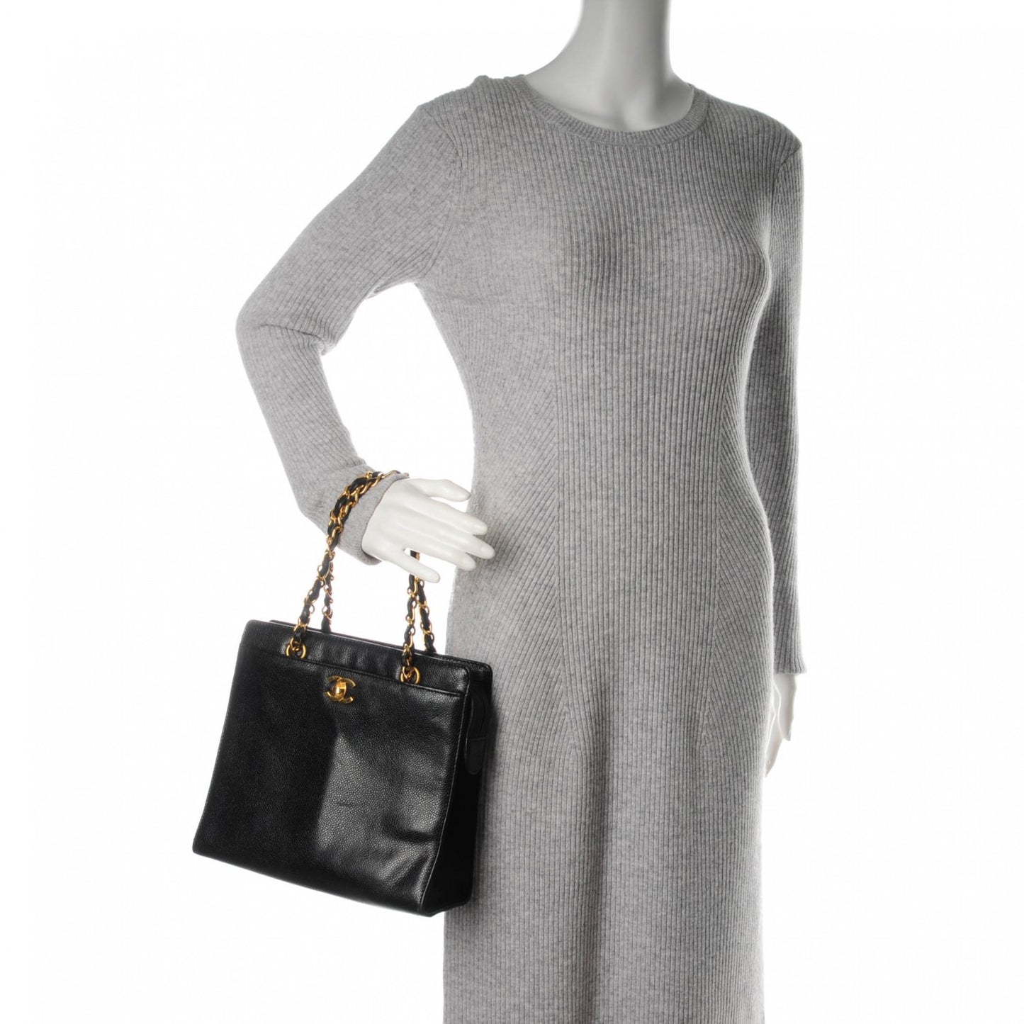 Caviar CC Shopper Tote Black