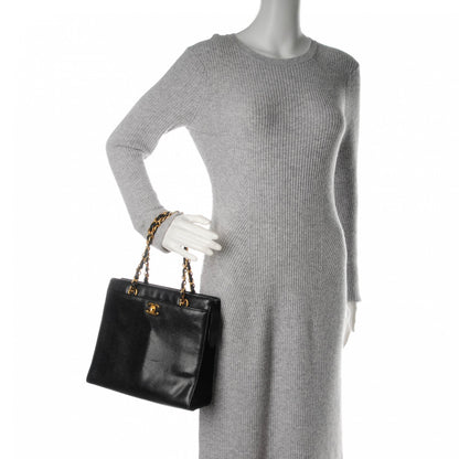 Chanel Caviar CC Shopper Tote Black 2 of 8