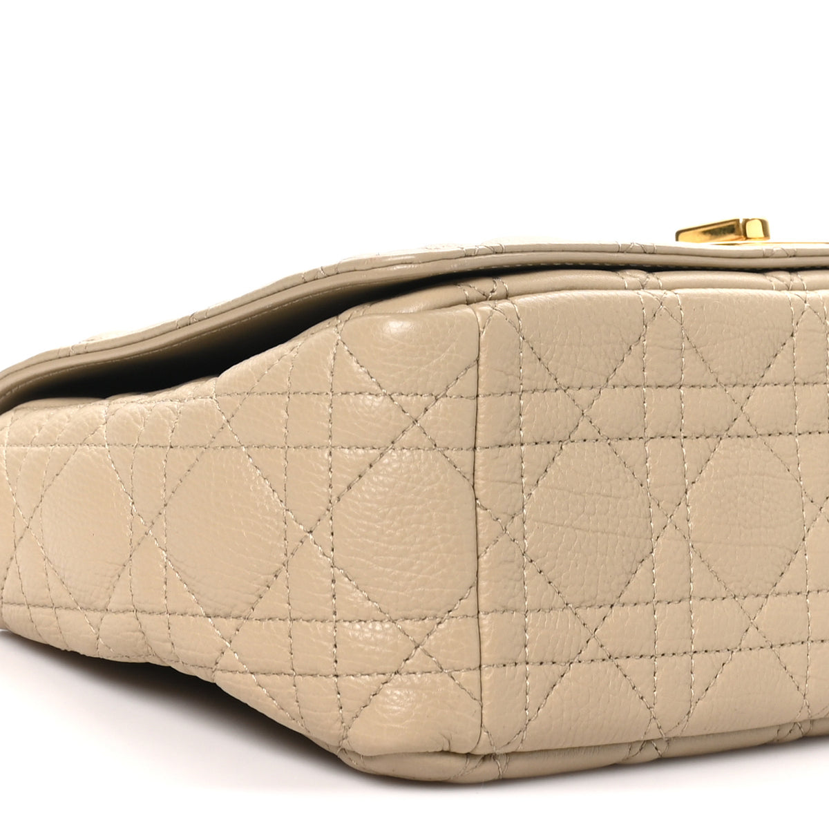 Christian Dior Supple Calfskin Cannage Medium Caro Bag Beige 9 of 10