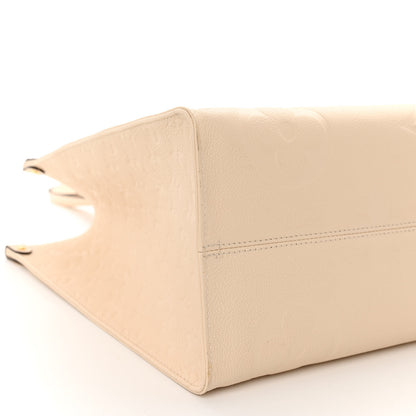 Louis Vuitton Empreinte Monogram Giant Onthego GM Creme 8 of 9