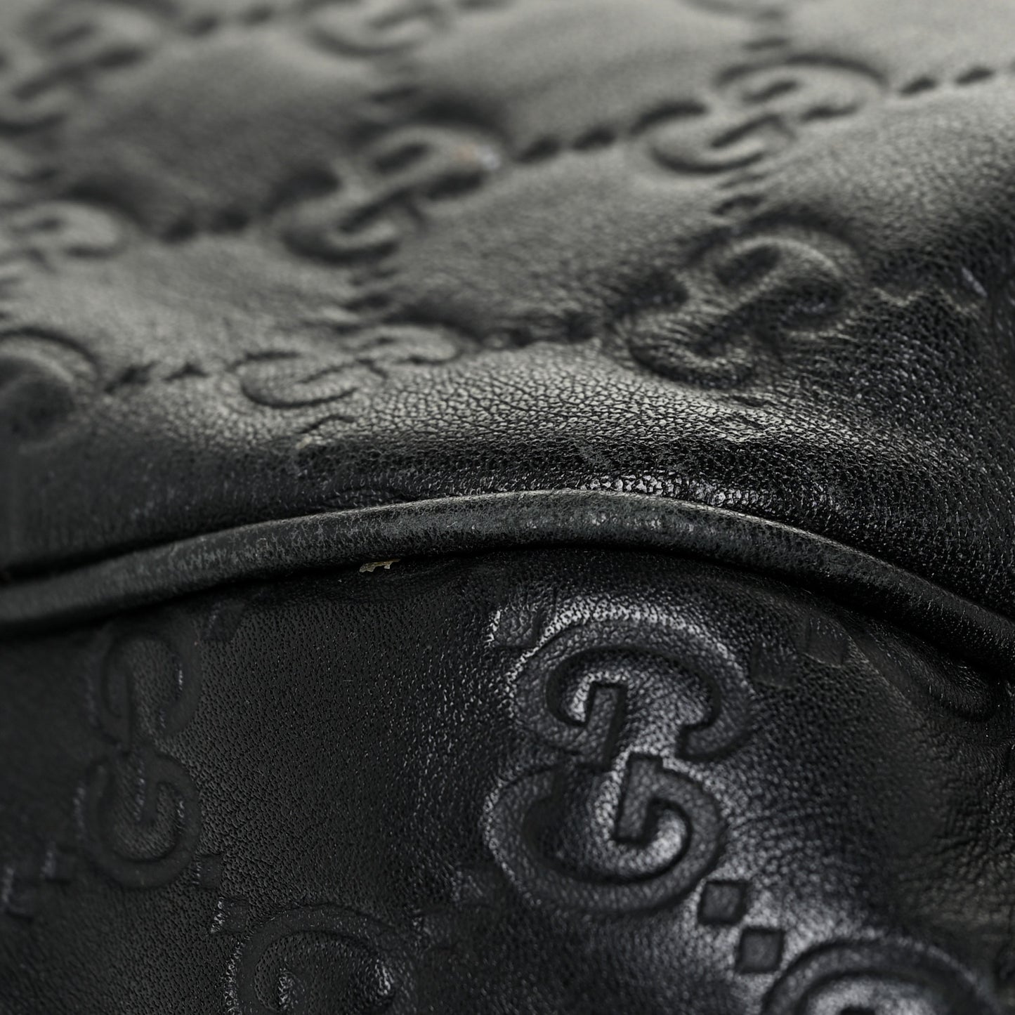 Guccissima Large GG Twins Hobo Black