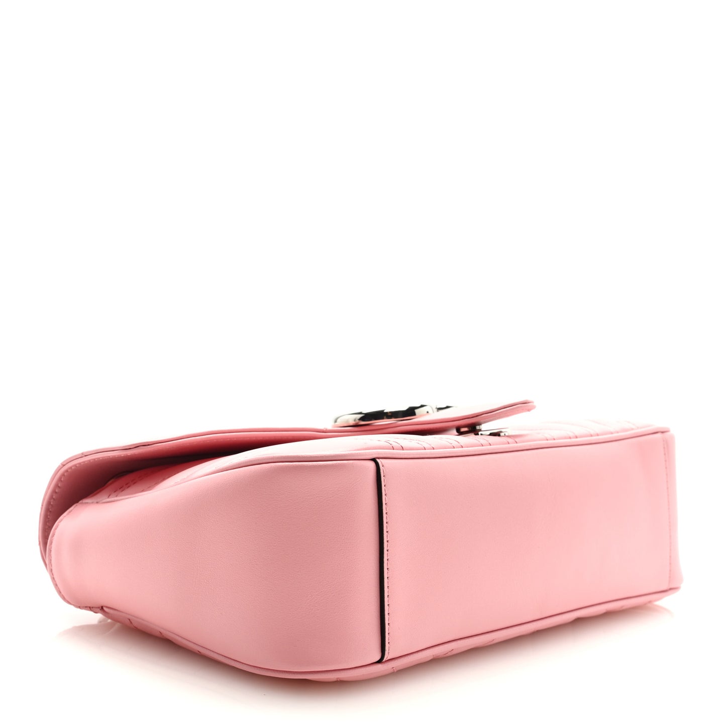 Calfskin Matelasse Small GG Marmont Shoulder Bag Wild Rose