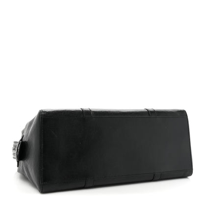 Gucci Calfskin Tonal GG Medium Tote Bag Black 4 of 15