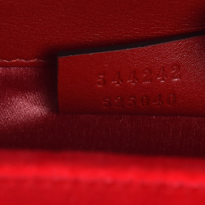 Gucci Velvet Crystal Square G Shoulder Bag Red 7 of 7