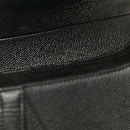 Christian Dior Grained Calfskin Saddle Bag Black 12 of 14