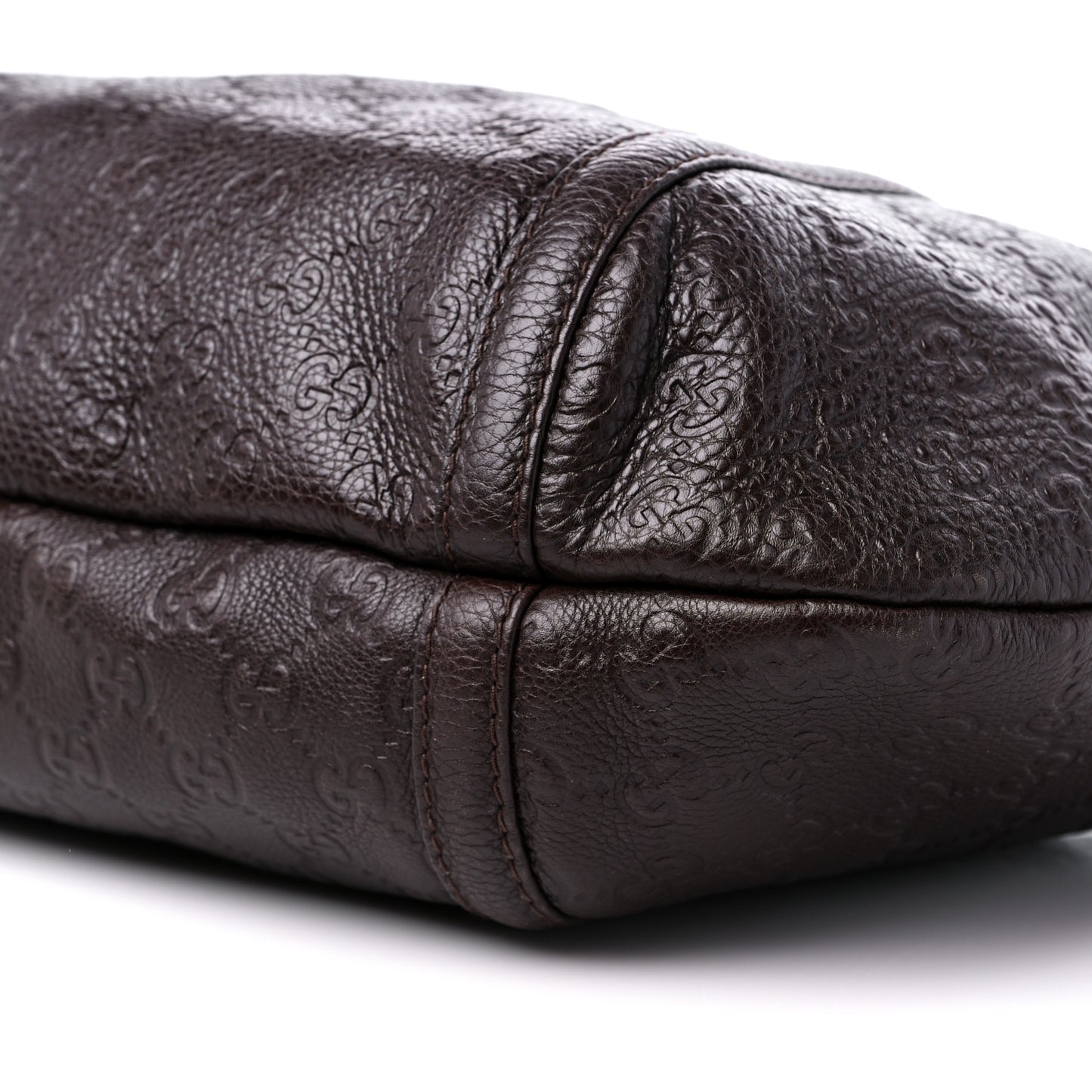 Guccissima Medium Techno Horsebit Hobo Brown