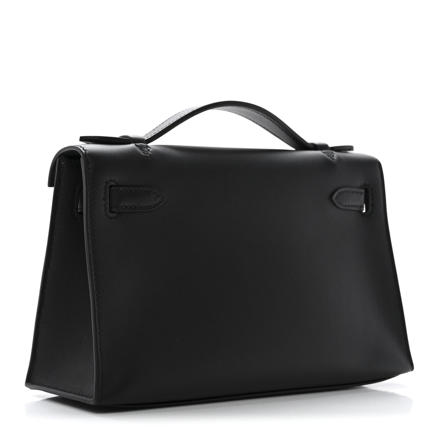 Hermes Swift Kelly Pochette Clutch Black 3 of 11