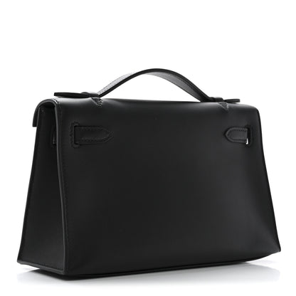 Hermes Swift Kelly Pochette Clutch Black 3 of 11