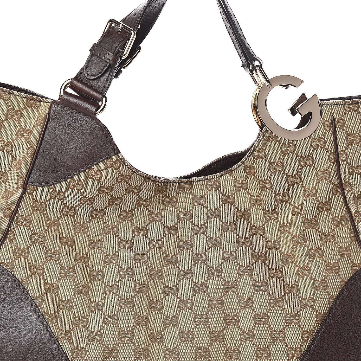 Gucci Monogram Medium Charlotte Hobo Brown 6 of 8