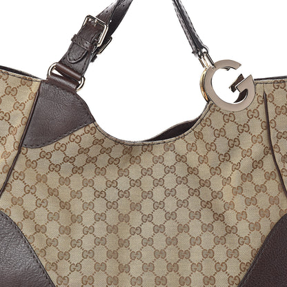 Gucci Monogram Medium Charlotte Hobo Brown 6 of 8