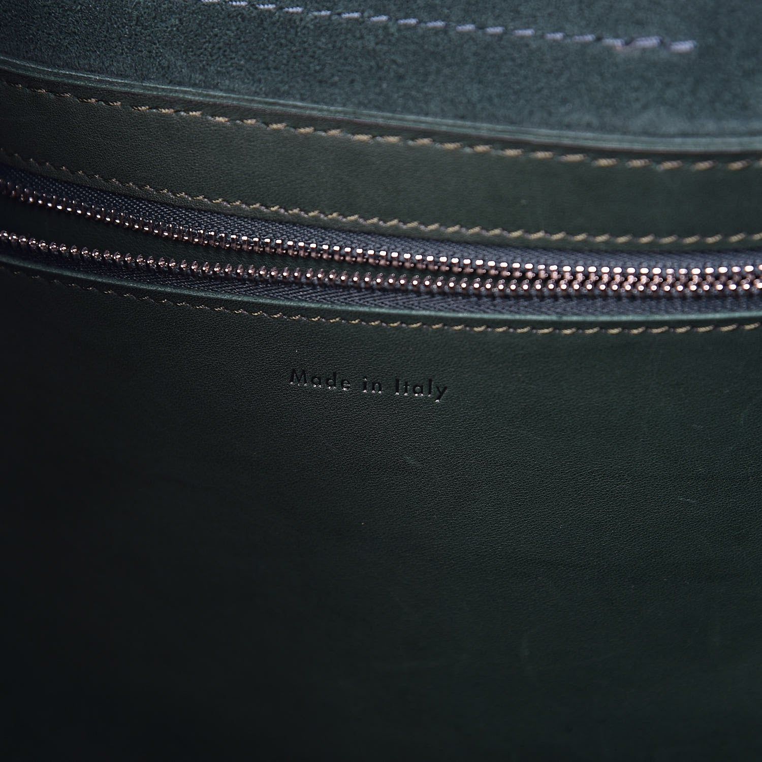 Celine Smooth Calfskin Medium Big Bag Dark Green 6 of 11