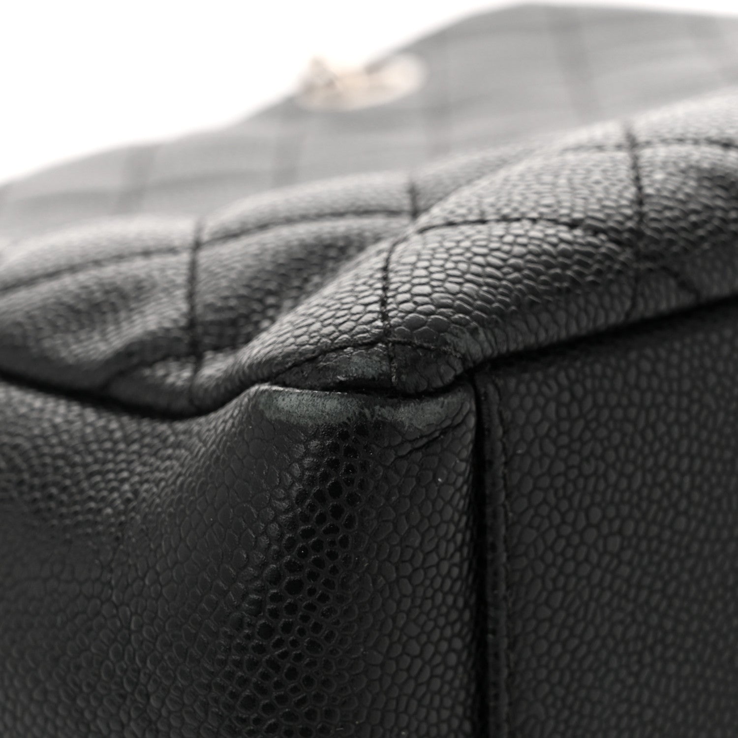 Chanel Caviar Quilted Vertical Grand Shopping Tote GST Black 12 of 12
