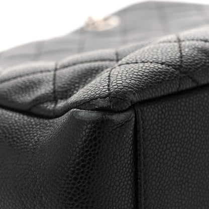 Chanel Caviar Quilted Vertical Grand Shopping Tote GST Black 12 of 12