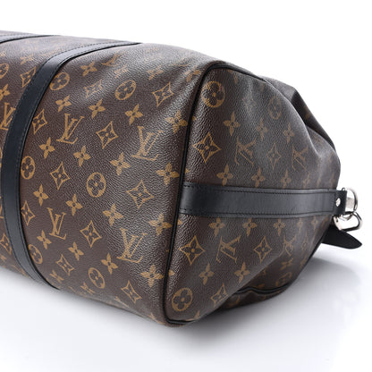 Louis Vuitton Monogram Macassar Keepall Bandouliere 45 8 of 10