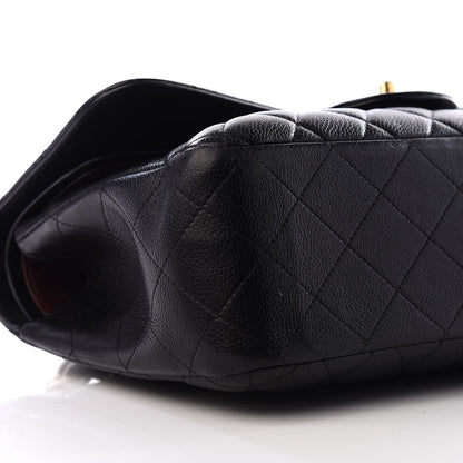 Chanel Caviar Quilted Jumbo Double Flap Black 8 of 10
