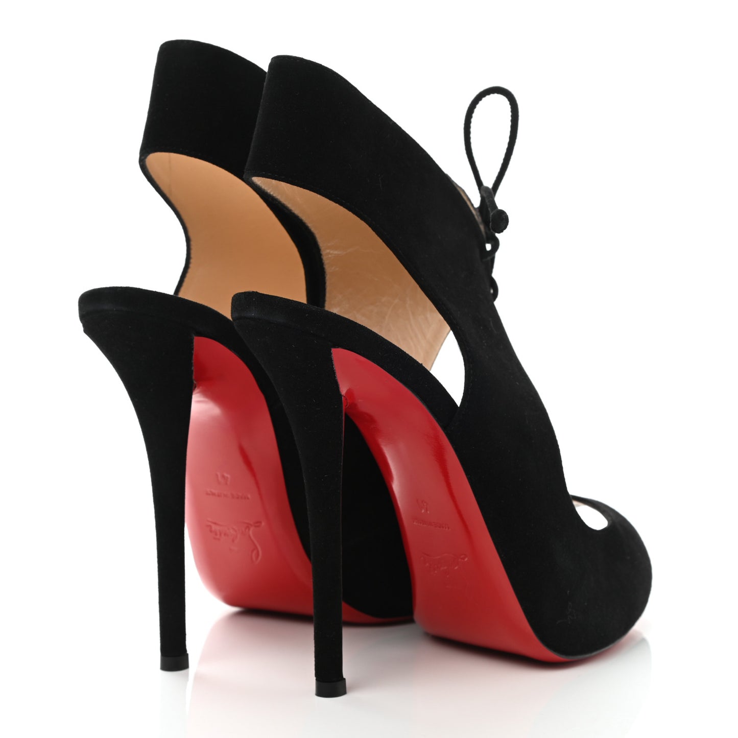 Suede Allegra 120 Peep Toe Pump 41 Black
