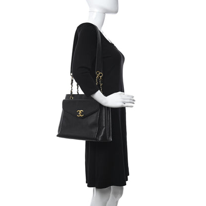Chanel Caviar CC Shopper Tote Black 2 of 10