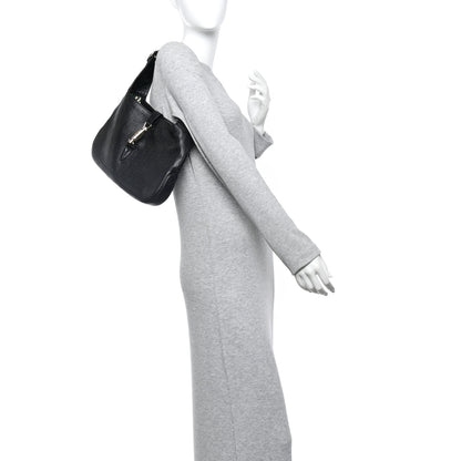 Gucci Guccissima Small Jackie O Hobo Black 2 of 14