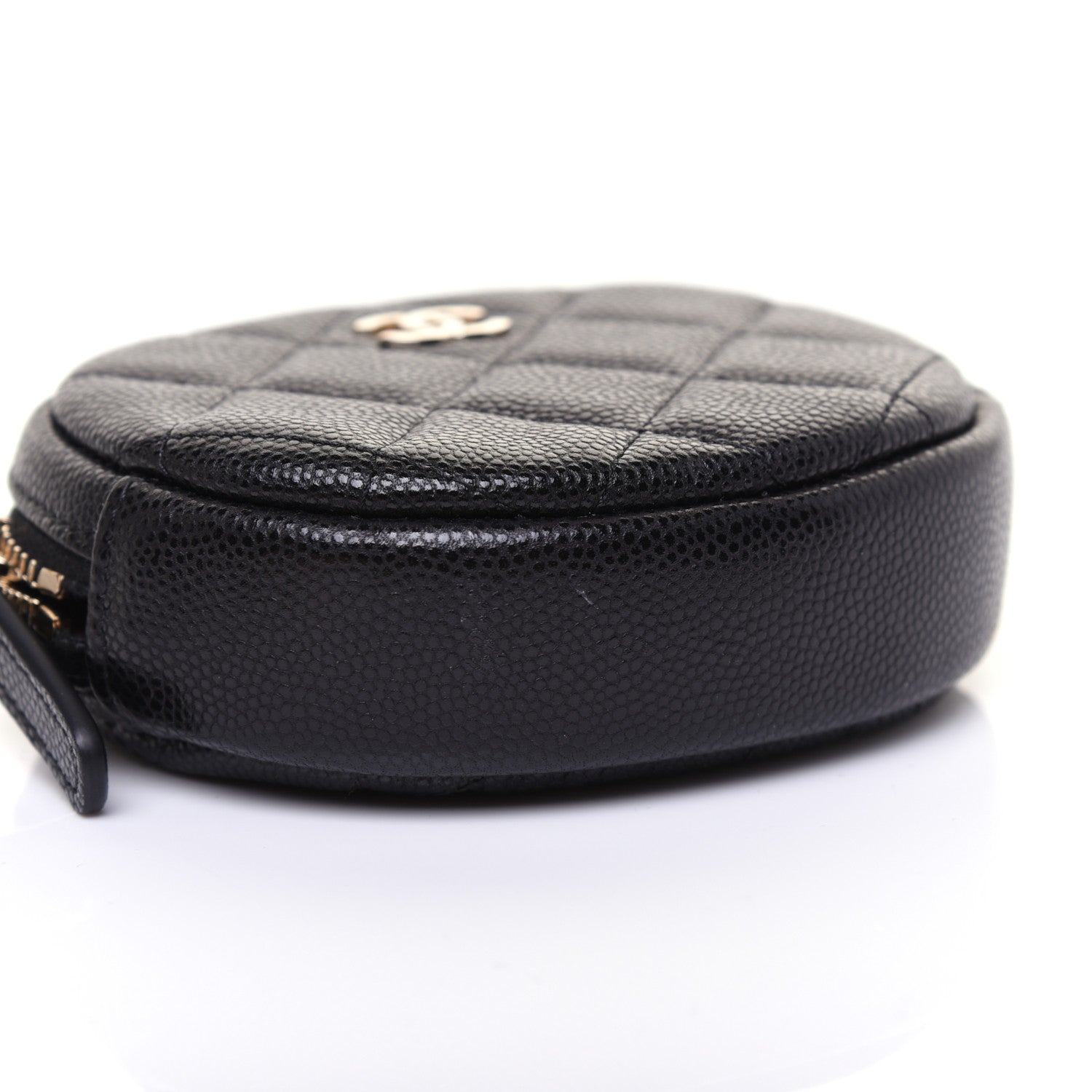 Chanel Caviar Quilted Zip Around Classic Coin Purse Black 11 of 12