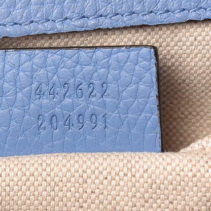 Gucci Calfskin Mini GG Marmont Top Handle Bag Clear Sky Blue 7 of 15