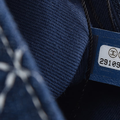 Chanel Denim Quilted Single Flap Blue 7 of 10
