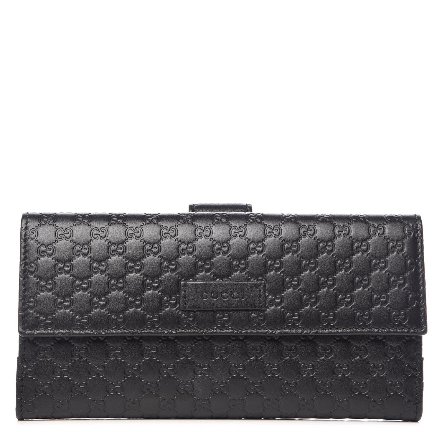 Gucci Microguccissima Continental Flap Wallet Black 1 of 10