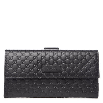 Gucci Microguccissima Continental Flap Wallet Black 1 of 10