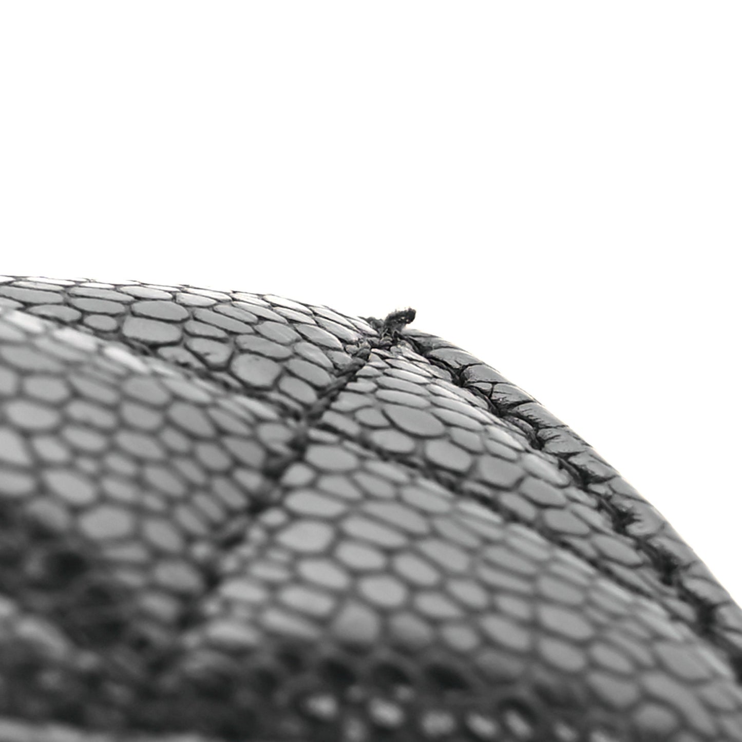 Caviar Quilted Flap Card Holder Wallet Black