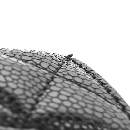 Chanel Caviar Quilted Flap Card Holder Wallet Black 11 of 12