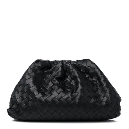 Bottega Veneta Nappa Maxi Intreccio The Pouch Oversized Clutch Black 1 of 10