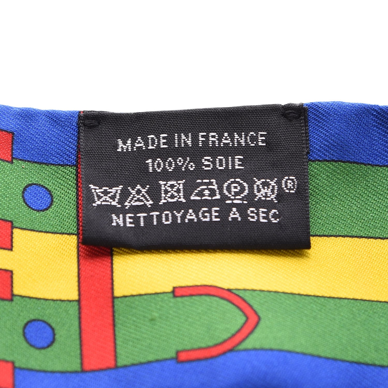 Hermes Silk Rocabar Twilly Bleu Royal Jaune Vert 3 of 5