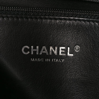 Chanel Lambskin Chain Rows Quilted Chain Hobo Black 6 of 11