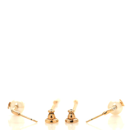 Christian Dior Pearl Crystal Star Needle Dangle Chain Earrings Gold 3 of 6