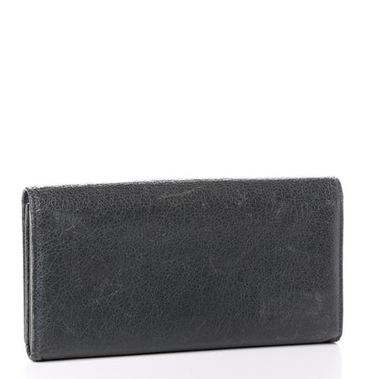 Balenciaga Agneau Classic Hardware Money Wallet Anthracite 2 of 8