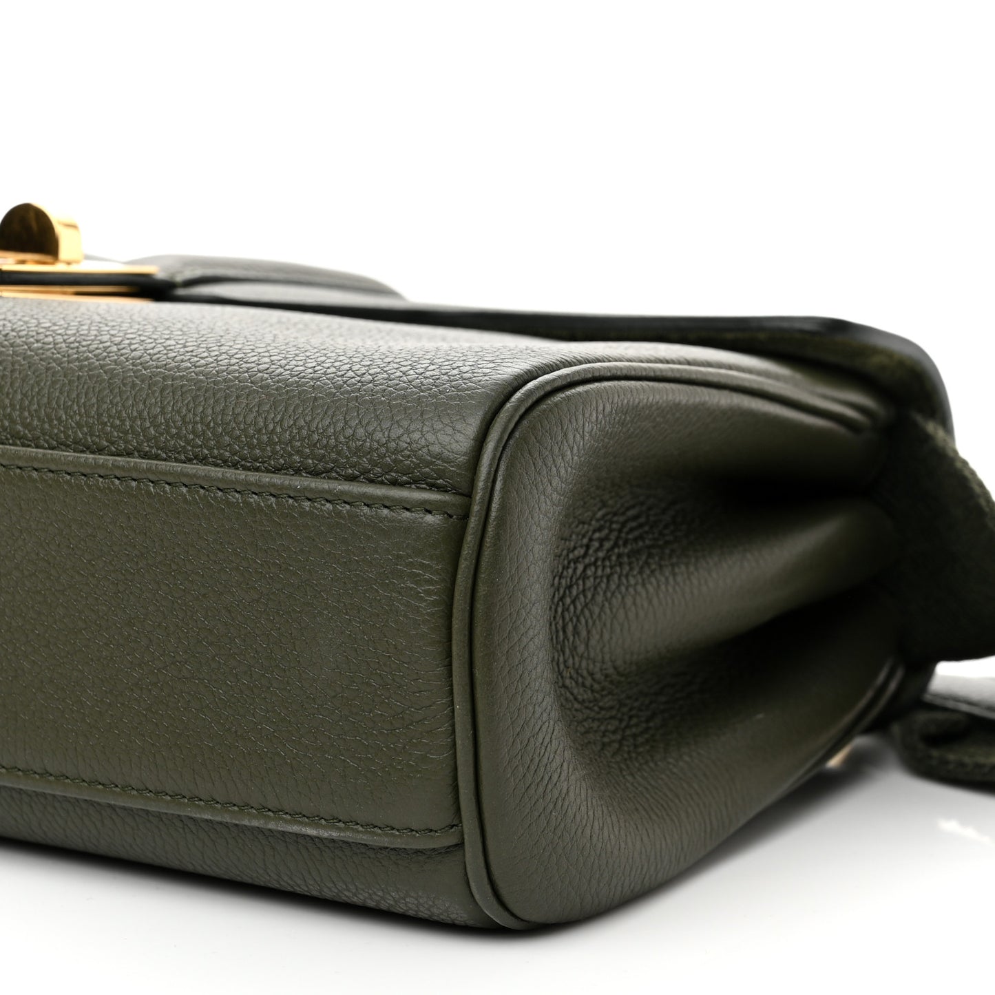 Supple Calfskin Teen 16 Crossbody Bag Army Green