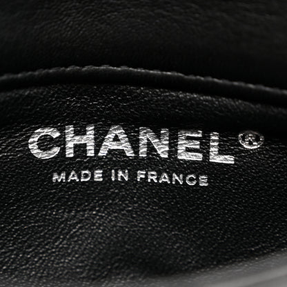 Chanel Lambskin Quilted Front Pocket Clutch With Chain Black 7 of 11