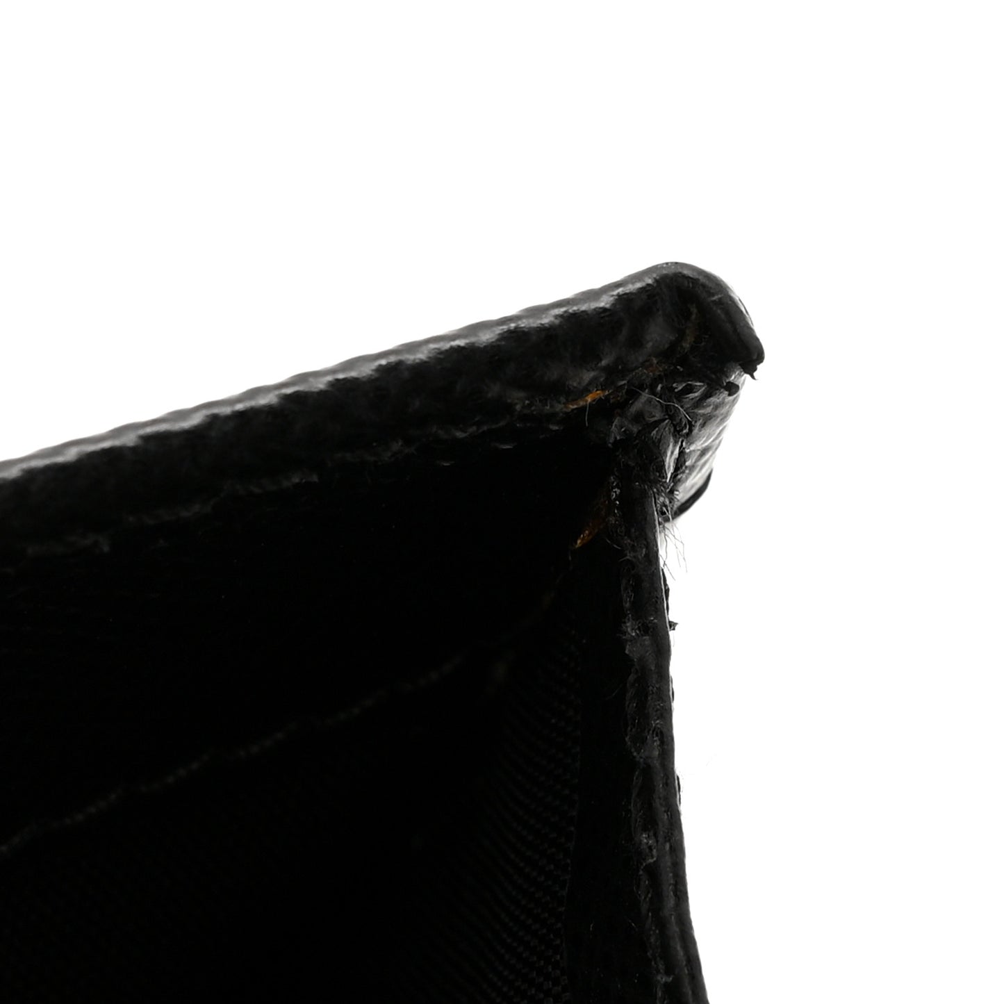Saffiano Metal Oro Chain Wallet Black