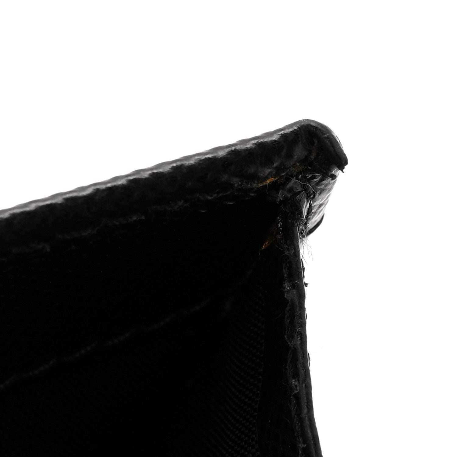 Prada Saffiano Metal Oro Chain Wallet Black 12 of 14