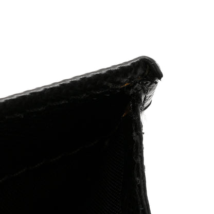 Prada Saffiano Metal Oro Chain Wallet Black 12 of 14