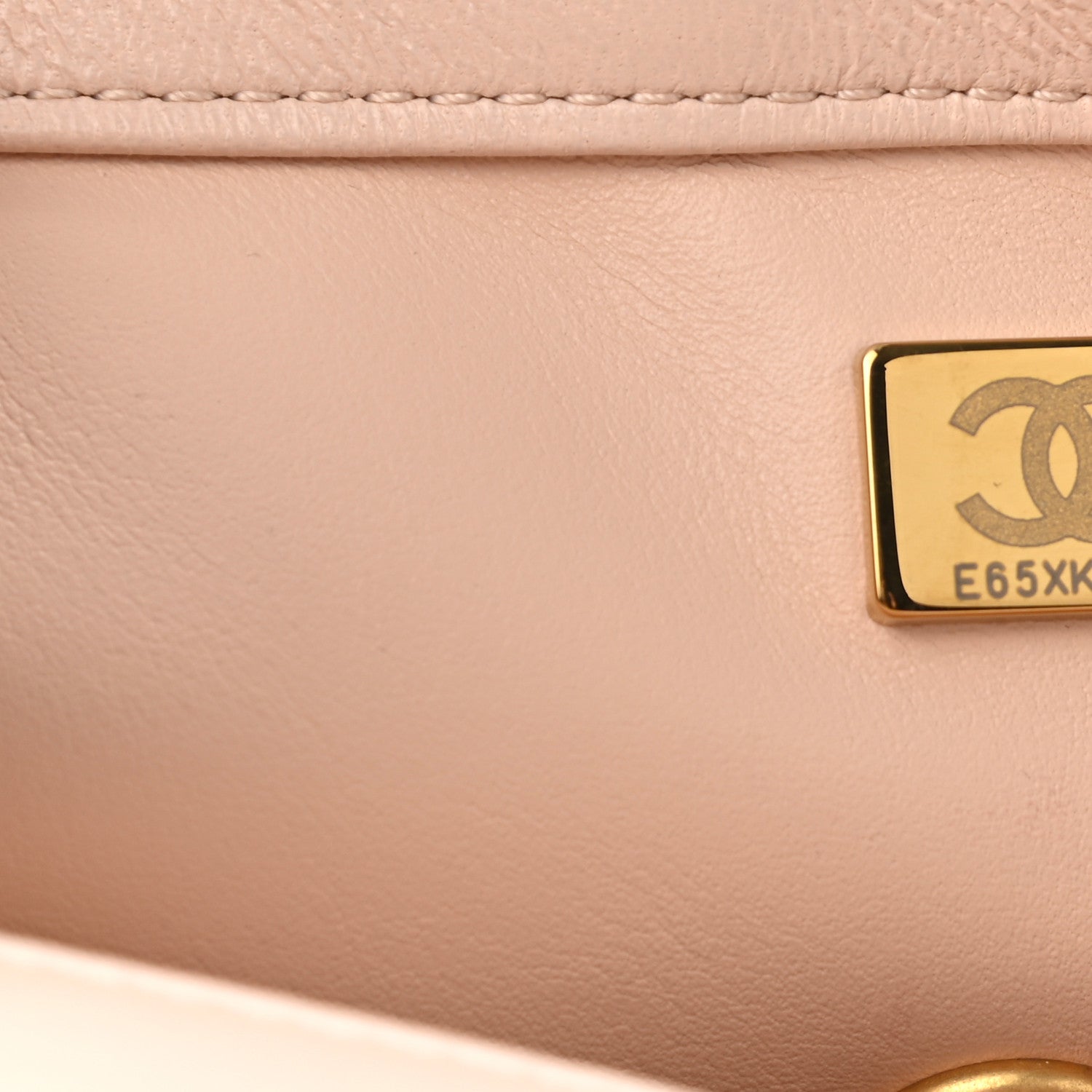 Chanel Lambskin Quilted Mini Pearl Crush Rectangular Flap Light Beige 6 of 9