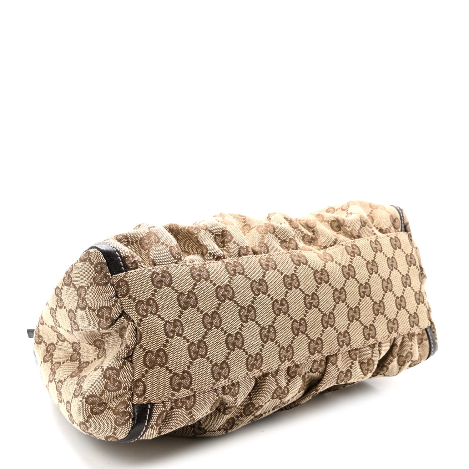 Gucci Monogram Medium D Gold Ring Hobo Dark Brown 4 of 10
