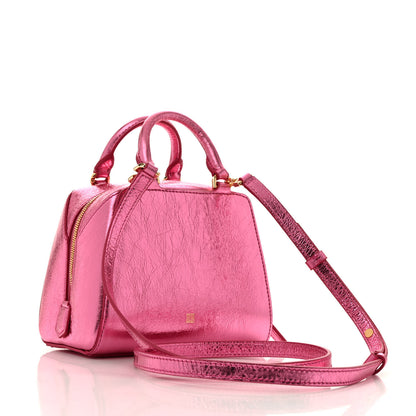 Givenchy Laminated Lambskin Micro Antigona Cube Bag Raspberry 3 of 12