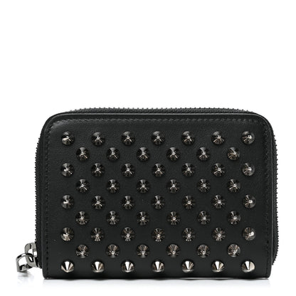 Christian Louboutin Calfksin Spiked Panettone Coin Purse Black 1 of 8