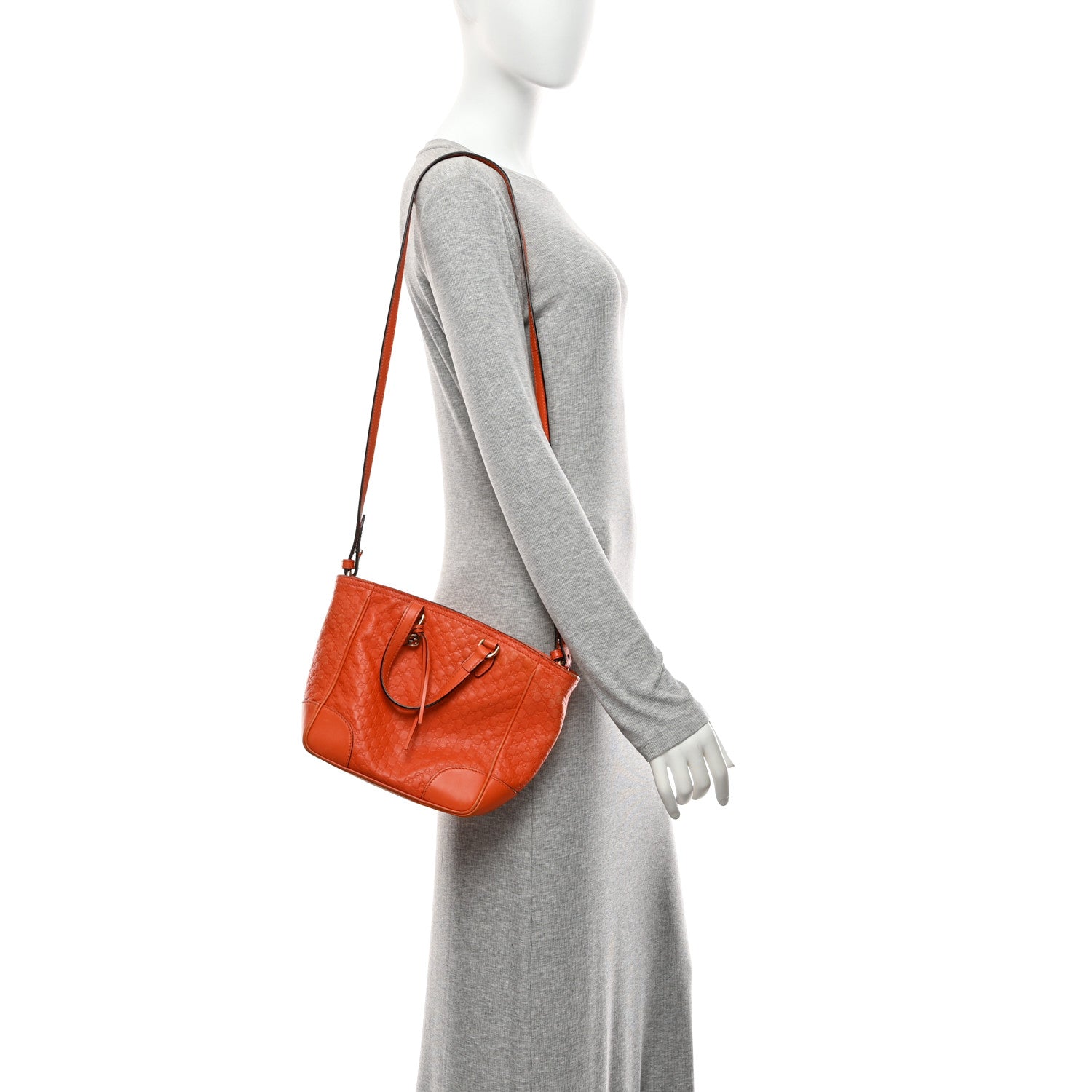 Gucci Microguccissima Small Bree Tote Sun Orange 2 of 20