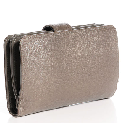Chanel Caviar Sevruga L-Zip Pocket Wallet Grey 3 of 8