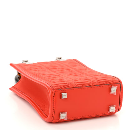 Fendi Technical Fabric Vitello Ceylon Plexiglass FF Mini Fendi Sunshine Shopper Tote Tulipano 4 of 10