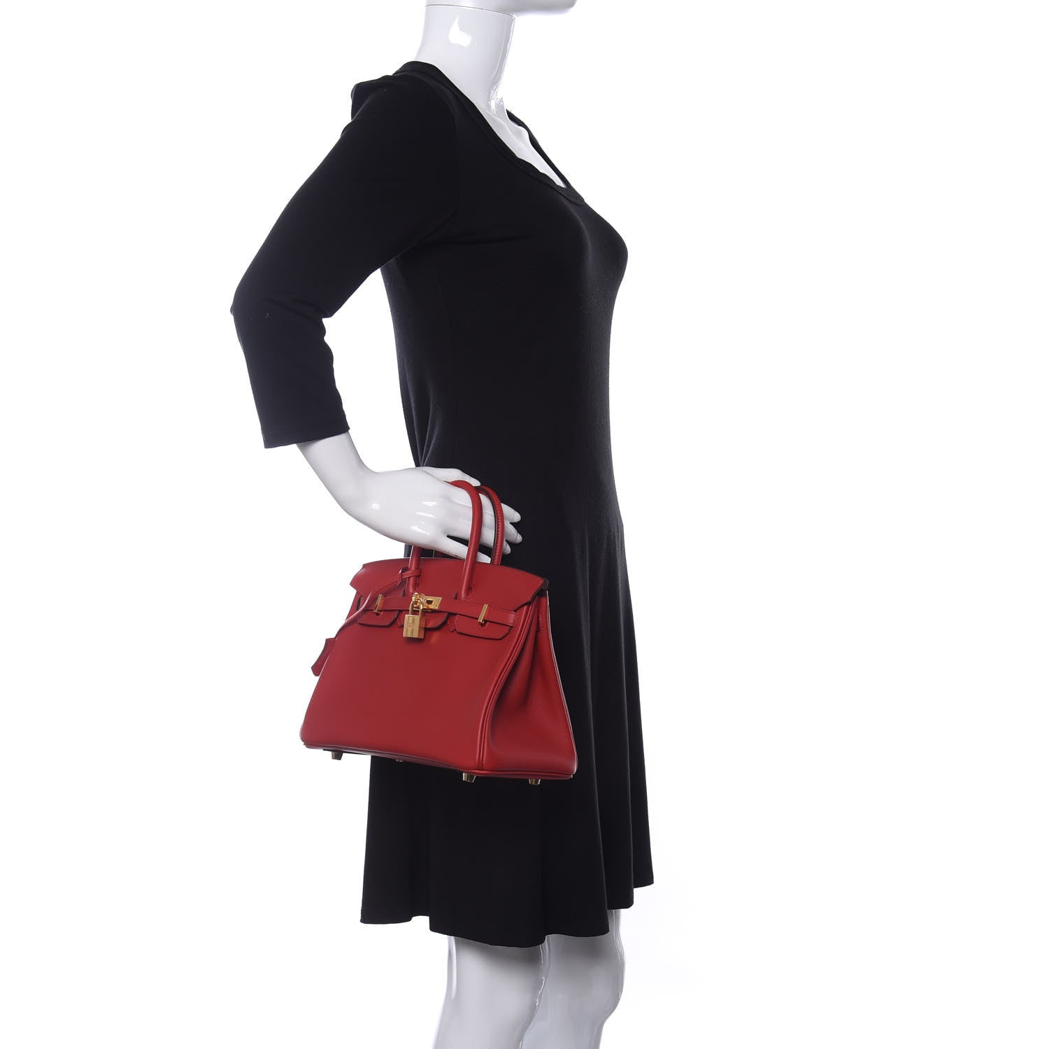 Hermes Swift Birkin 25 Rouge Piment 2 of 13