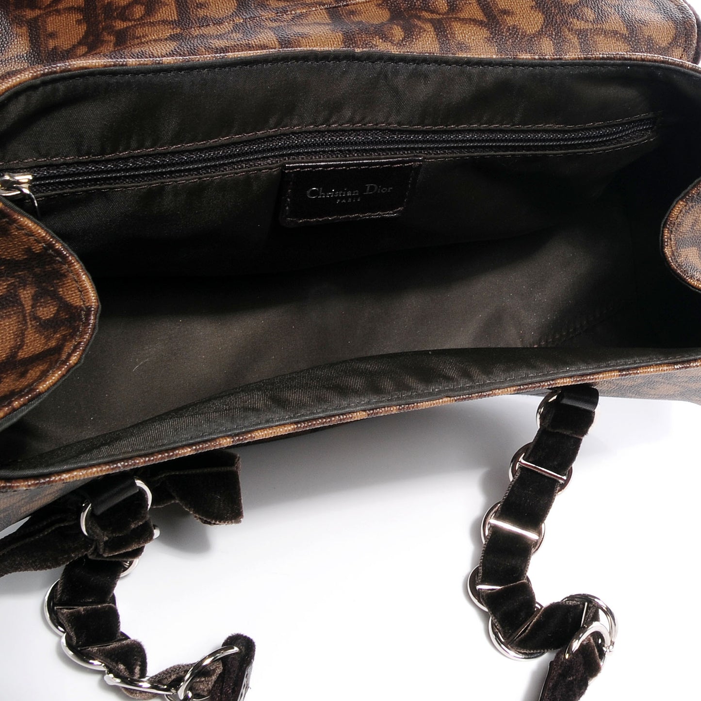 Monogram Romantique Trotter Flap Bag Brown