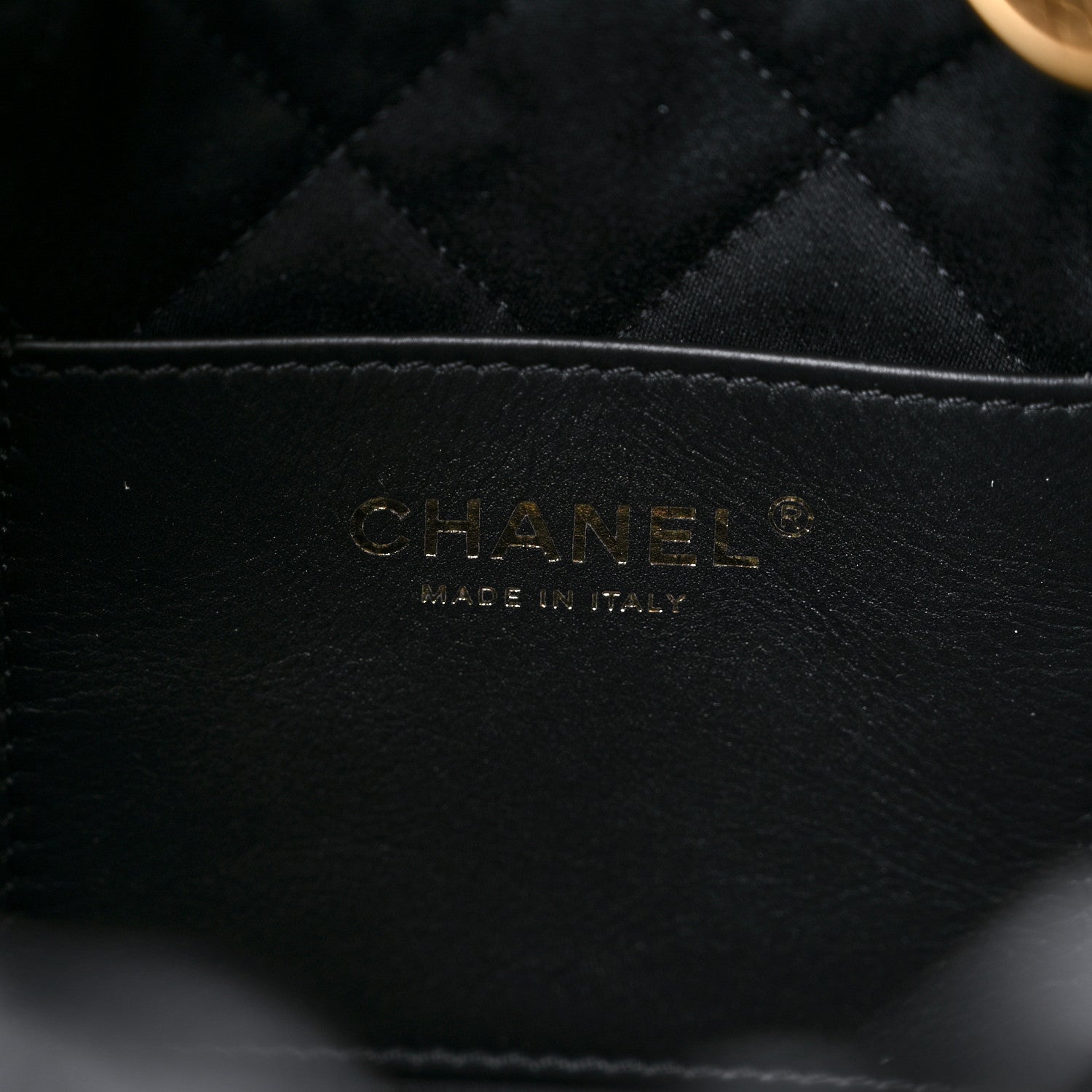 Chanel Shiny Calfskin Quilted Mini Chanel 22 Black 6 of 9